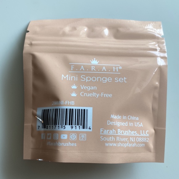 Farah Beauty Mini Makeup Sponge Set - Picture 6 of 6